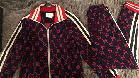 fake toddler gucci track suit|real gucci tracksuit.